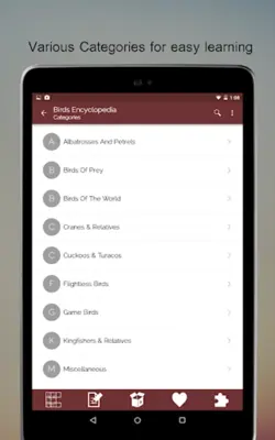 Birds Encyclopedia Offline App android App screenshot 6